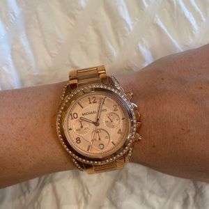 Rose gold Michael Kors watch